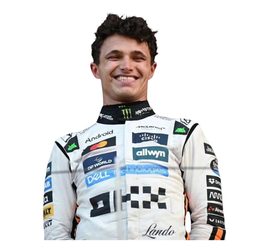 2025 New Lando Norris Monaco Grand Prix McLaren F1 Team Replica Racing Suit