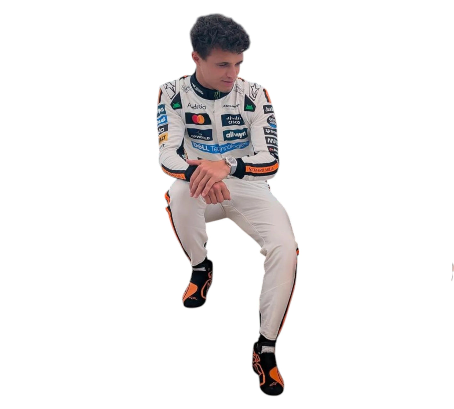 2025 Lando Norris & Oscar Piastri Monaco GP McLaren F1 Team Replica Racing Suit