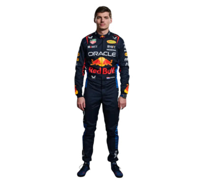 New 2024 Max Verstappen Red Bull F1 Team Replica Racing Suit