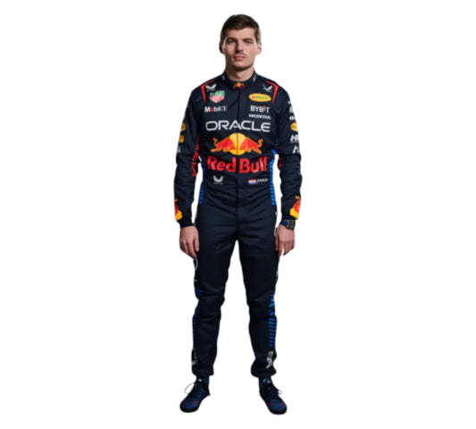 New 2024 Max Verstappen Red Bull F1 Team Replica Racing Suit