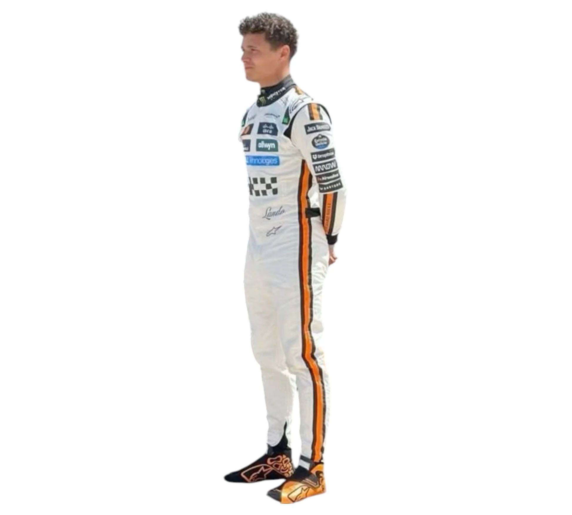 2025 New Lando Norris Monaco Grand Prix McLaren F1 Team Replica Racing Suit 