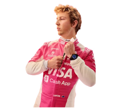 2025 New Liam Lawson Miami GP Visa Cash App RB Formula One Team Replica Racing Suit