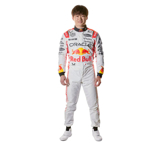 New 2025 Max Verstappen &amp; Yuki Tsunoda Japanese Grand Prix Red Bull F1 Team Replica Race Suit