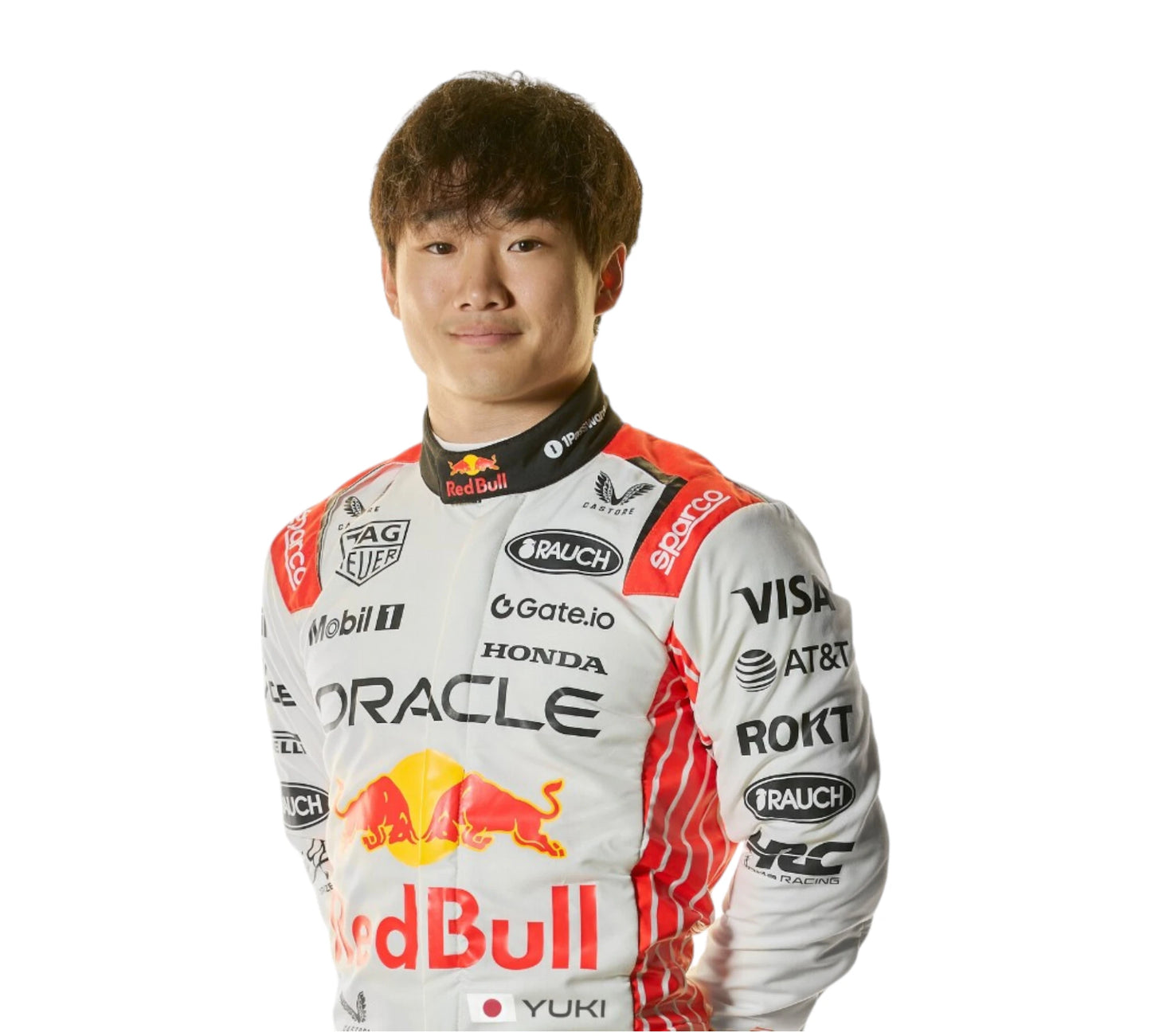 New 2025 Max Verstappen &amp; Yuki Tsunoda Japanese Grand Prix Red Bull F1 Team Replica Race Suit
