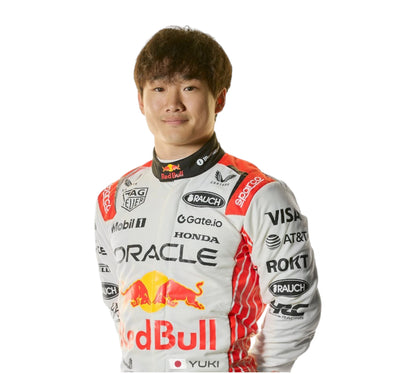 New 2025 Max Verstappen &amp; Yuki Tsunoda Japanese Grand Prix Red Bull F1 Team Replica Race Suit