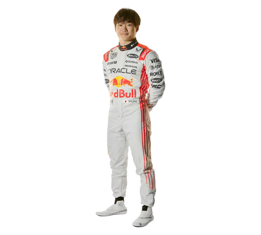 New 2025 Max Verstappen &amp; Yuki Tsunoda Japanese Grand Prix Red Bull F1 Team Replica Race Suit