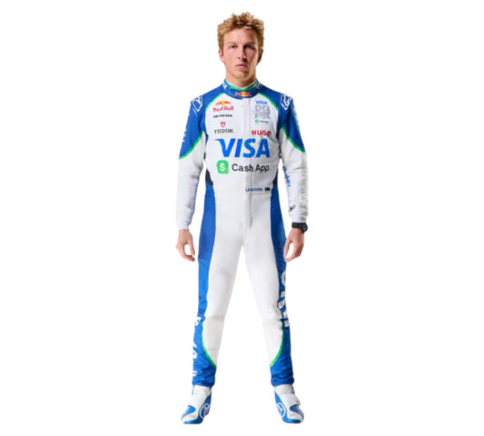 2025 New Liam Lawson Visa Cash App RB Formula One Team Replica Racing Suit