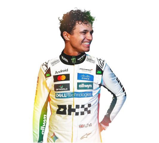 New 2025 Oscar Piastri Google Gemini McLaren F1 Team Replica Racing Suit