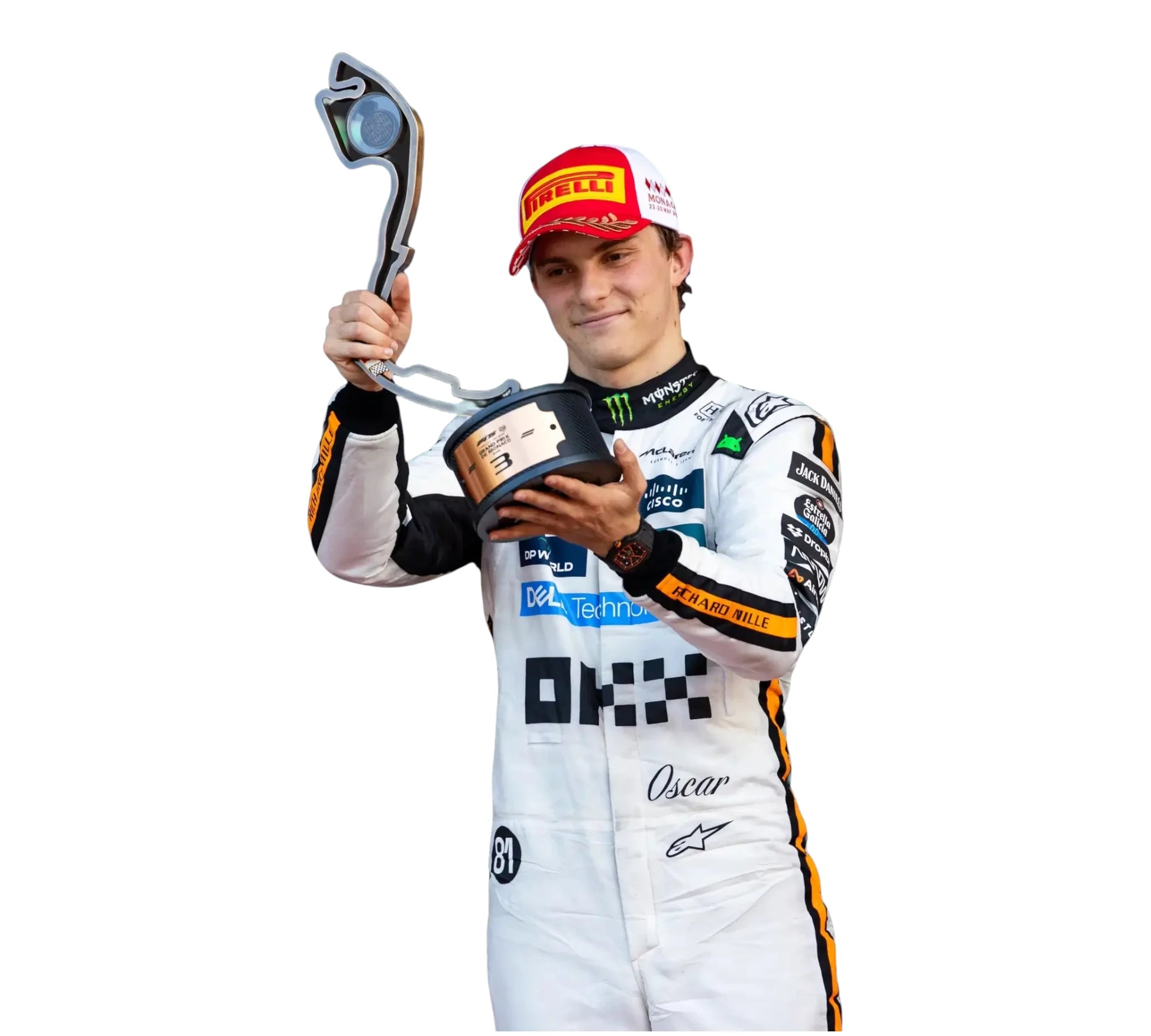 2025 oscar Monaco GP McLaren F1 Team Replica Racing Suit