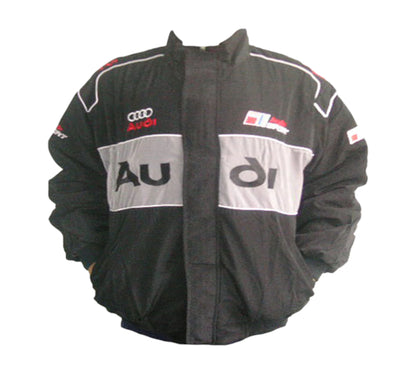 Audi Sport Racing Jacket Black and Light Gray
