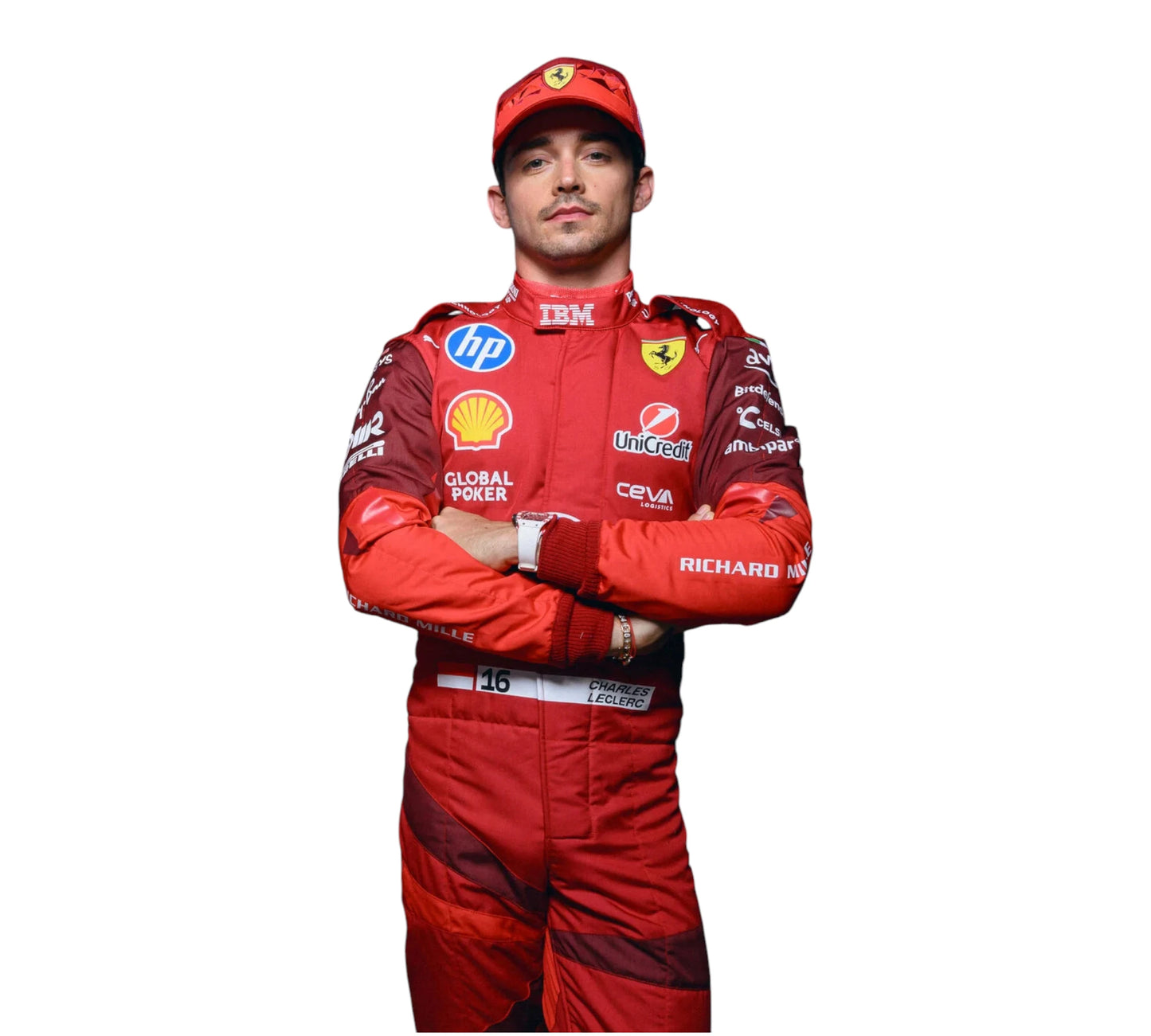 Charles Leclerc Puma for Scuderia Ferrari HP Las Vegas 2025 race suit