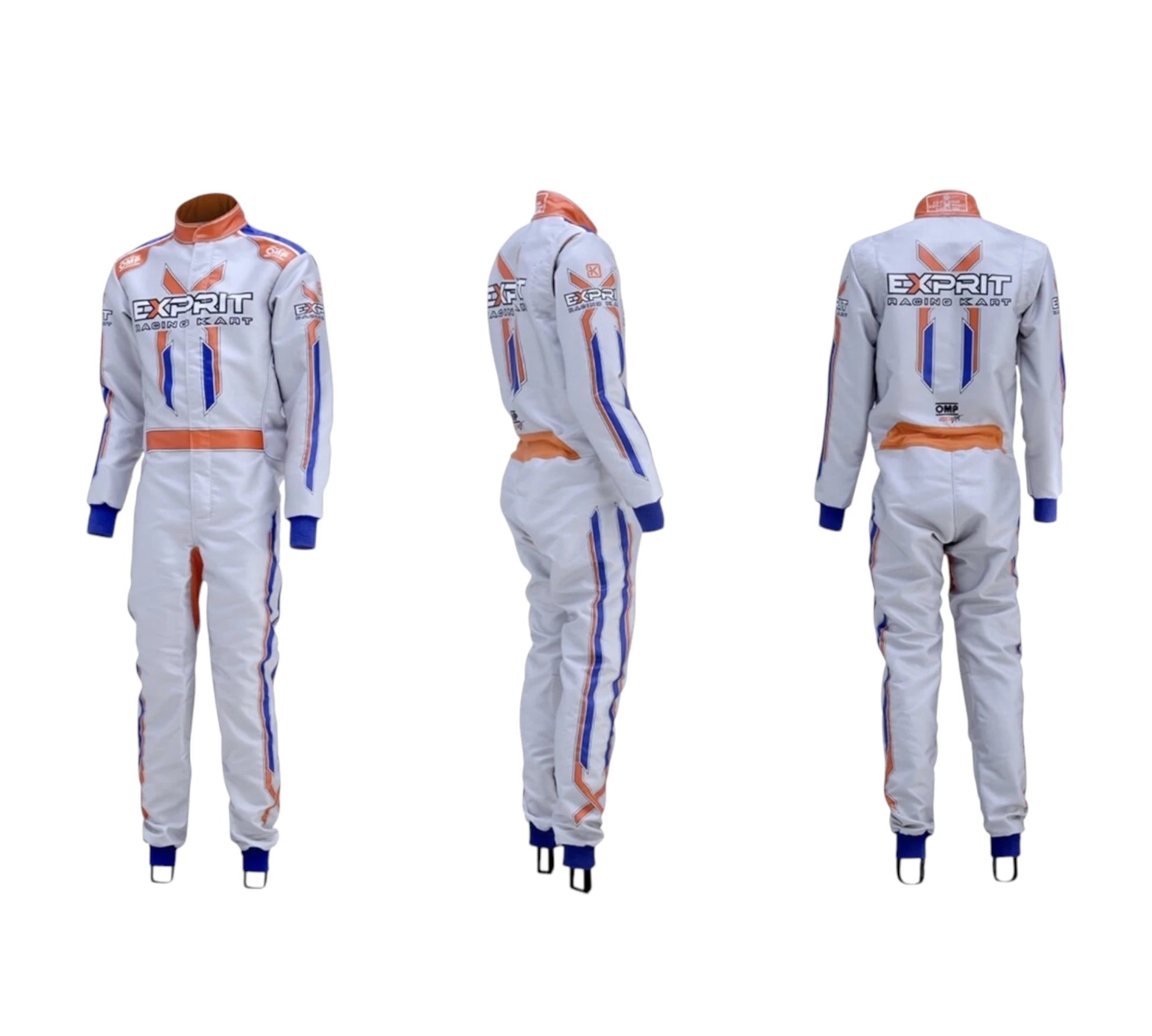 Exprit Driver Overall OMP 2022 Go Kart Replica Racing Sublimation Printed Suit