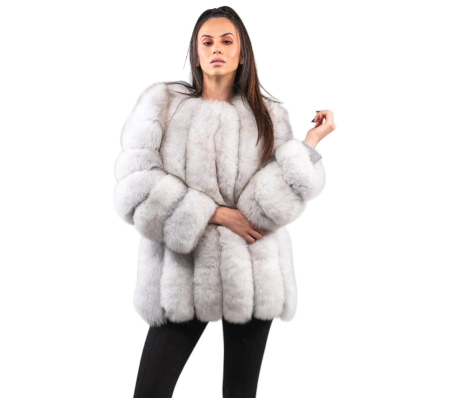 White Fox Fur Jacket