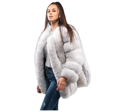 White Fox Fur Jacket