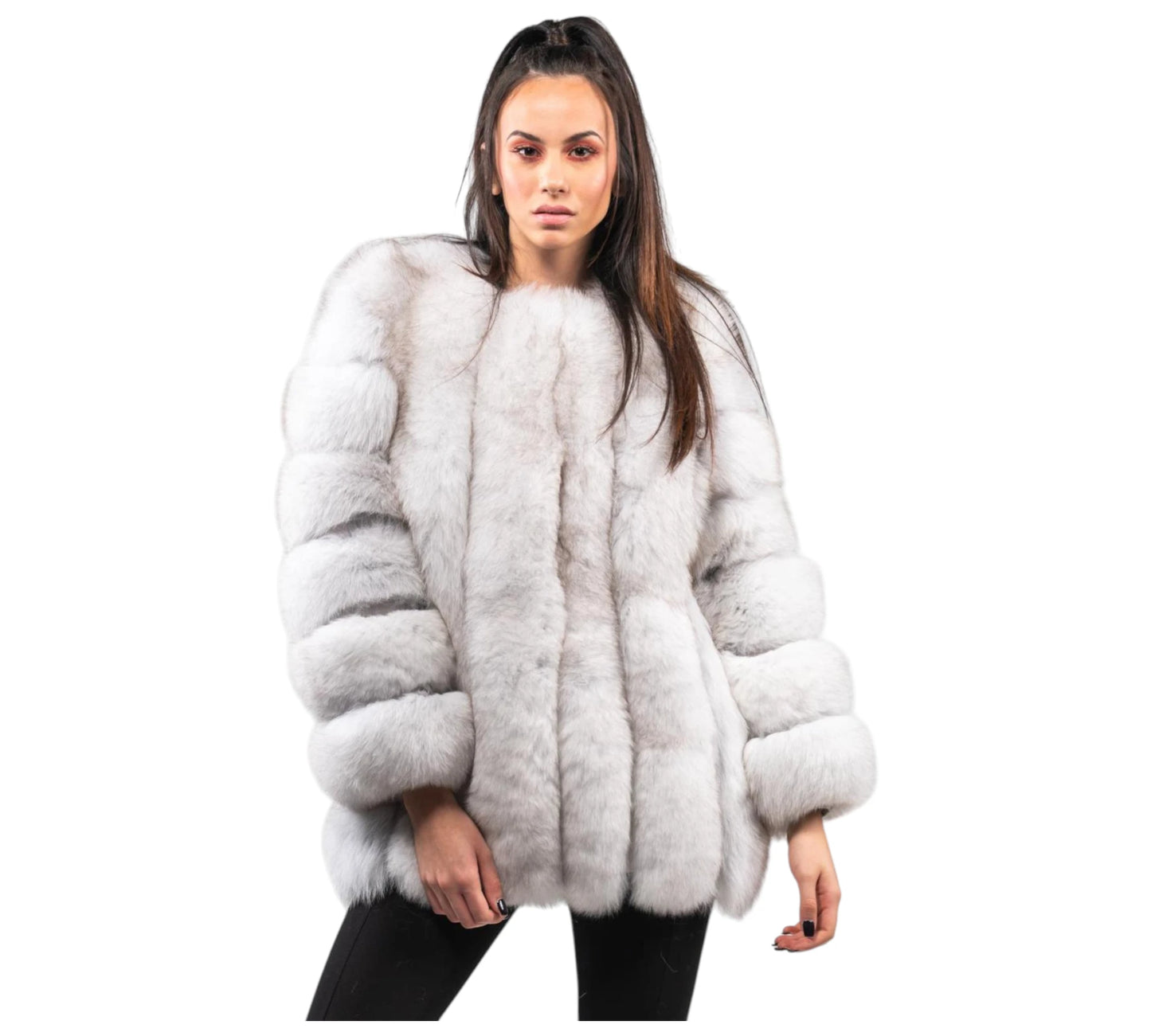 White Fox Fur Jacket