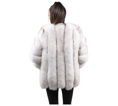 White Fox Fur Jacket