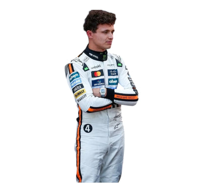 2025 Lando Norris & Oscar Piastri Monaco GP McLaren F1 Team Replica Racing Suit