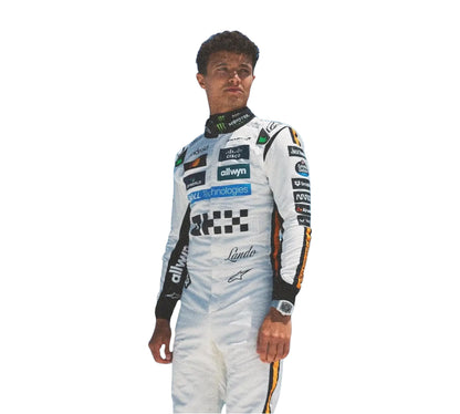 2025 Lando Norris & Oscar Piastri Monaco GP McLaren F1 Team Replica Racing Suit