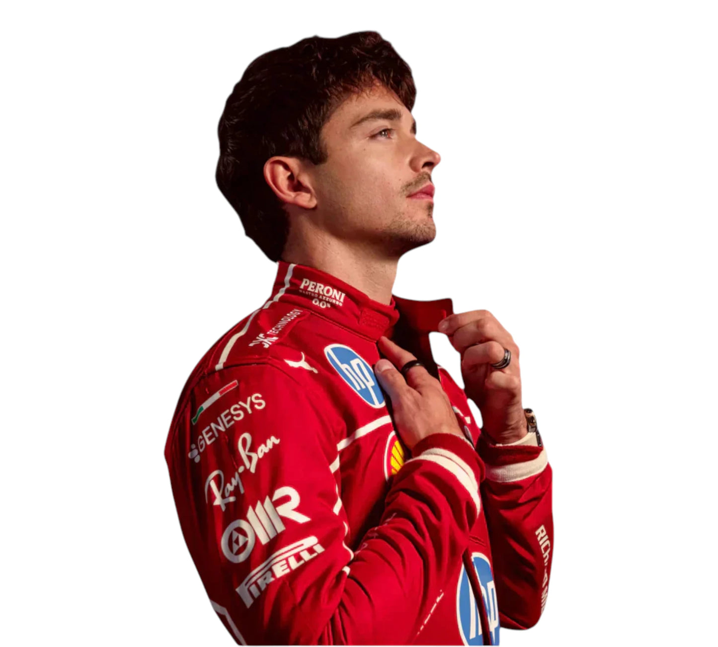 New 2025 Charles Leclerc Scuderia Ferrari HP F1 Racing Suit