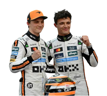 2025 Lando Norris & Oscar Piastri Monaco GP McLaren F1 Team Replica Racing Suit
