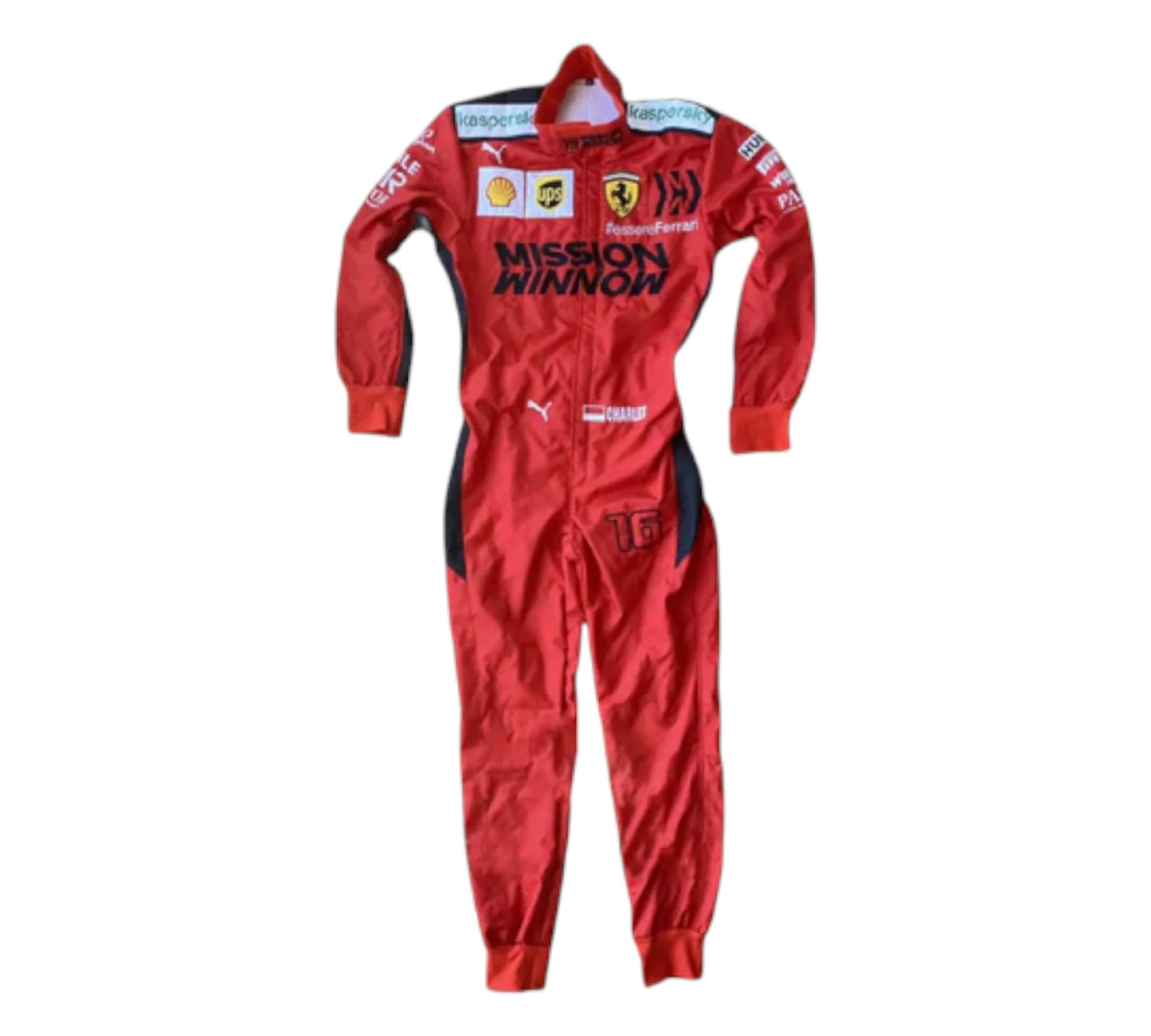 Charles Leclerc 2020 F1 Ferrari 1000 GP Embroidery F1 Race Suit