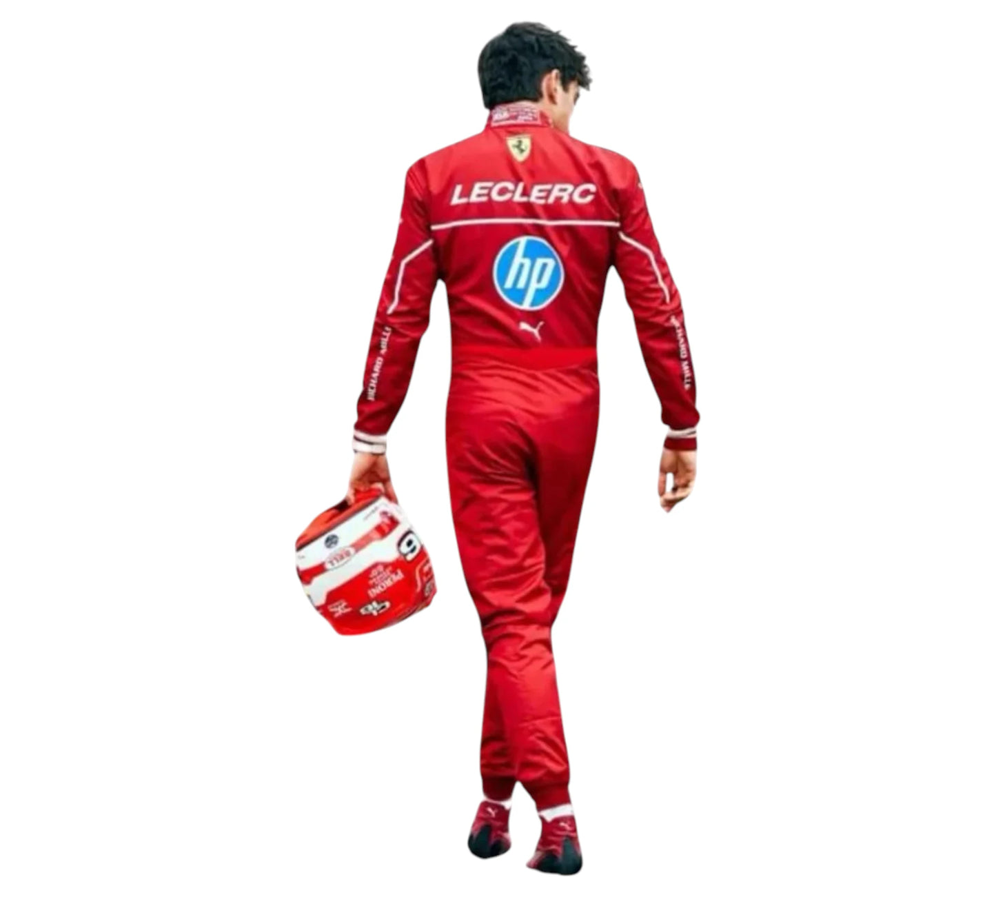 New 2025 Charles Leclerc Scuderia Ferrari HP F1 Racing Suit