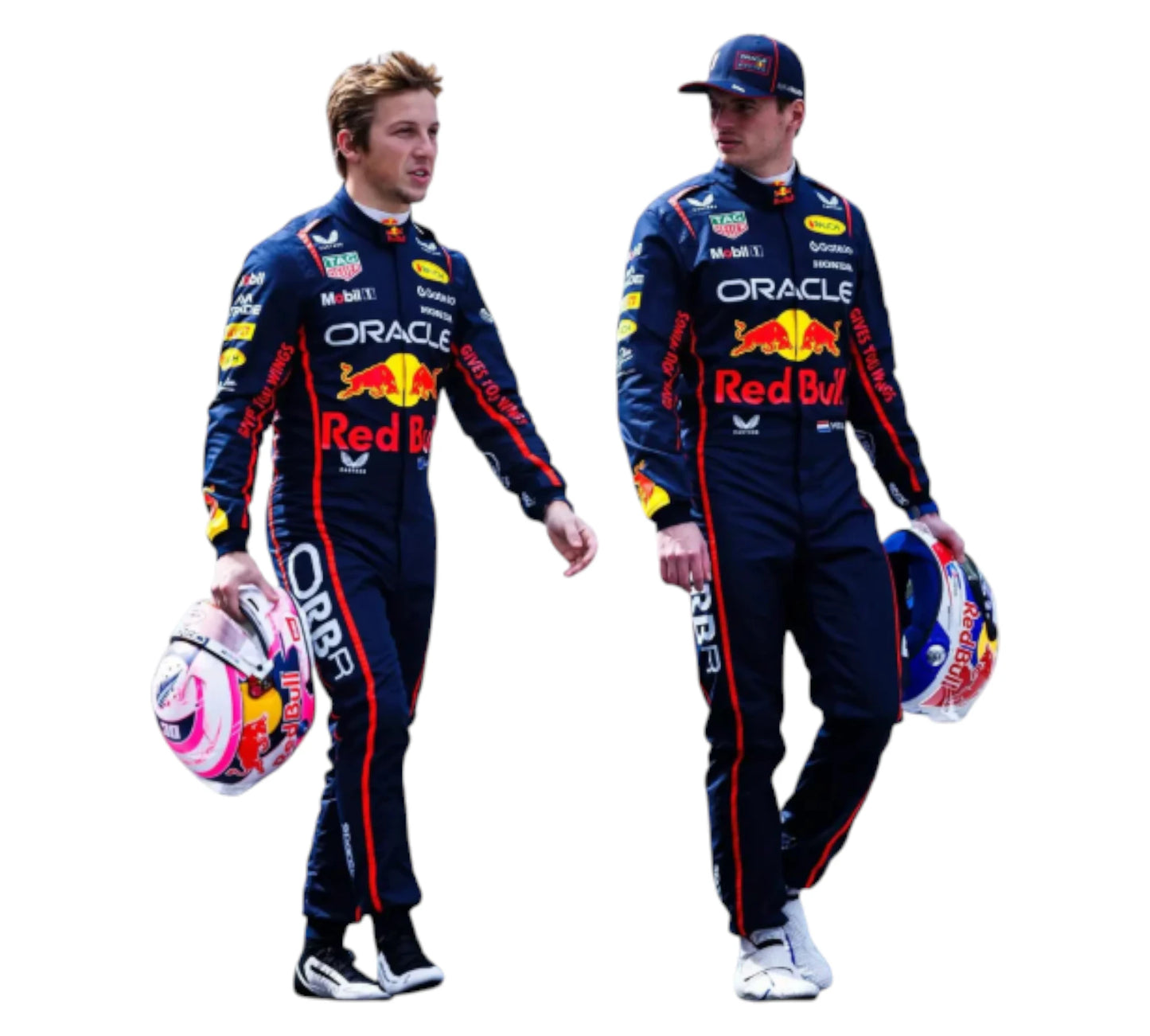 New 2025 Max Verstappen & Liam Lawson Red Bull F1 Team Racing Suit