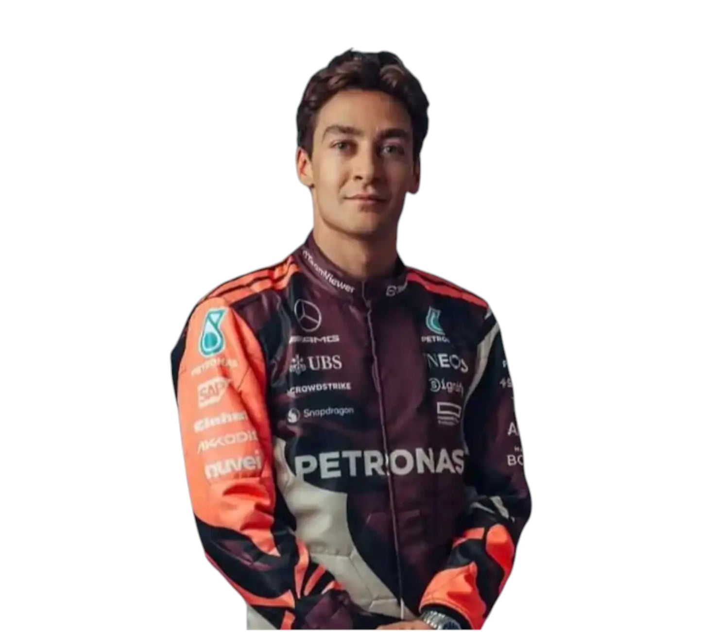 New 2025 George Russell Mercedes Miami GP F1 Racing Suit