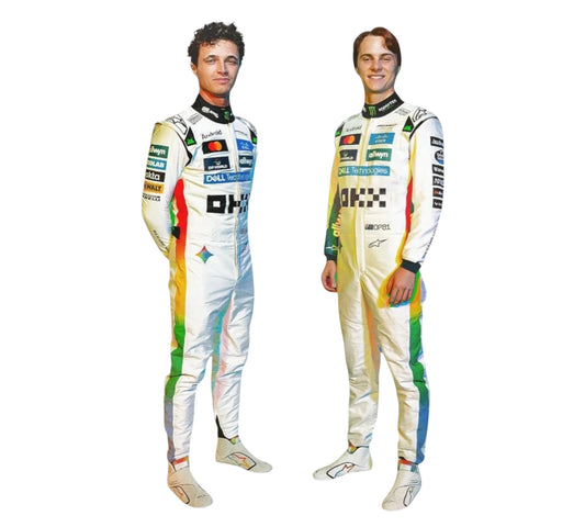 2025 Lando Norris & Oscar Piastri Google Gemini McLaren Team F1 Race Suit