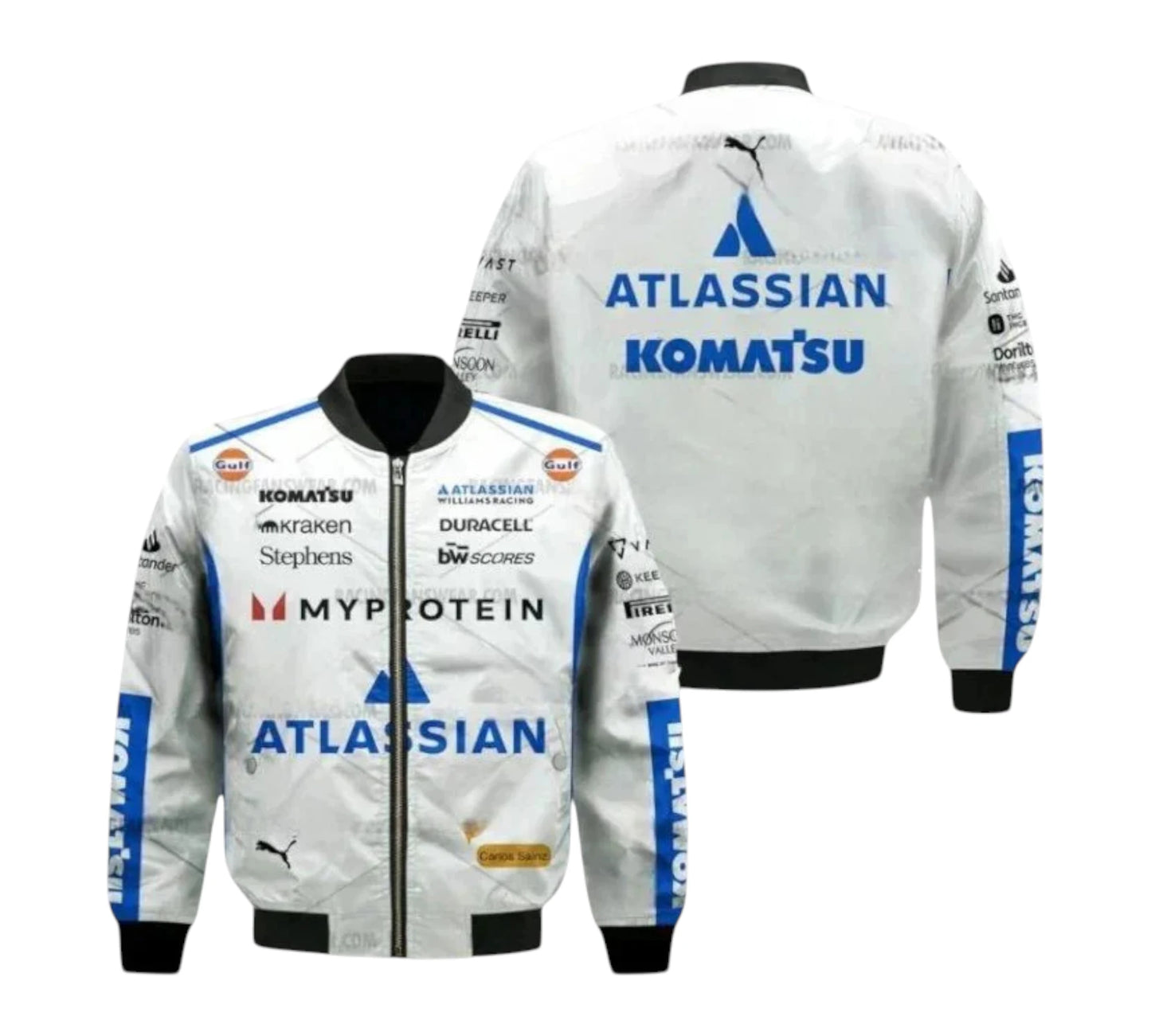 2025 Carlos Sainz Team Williams F1 Jacket Vintage