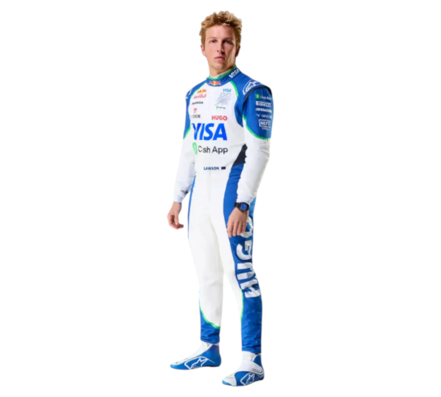 2025 Liam Lawson Visa Cash App RB F1 Race Suit