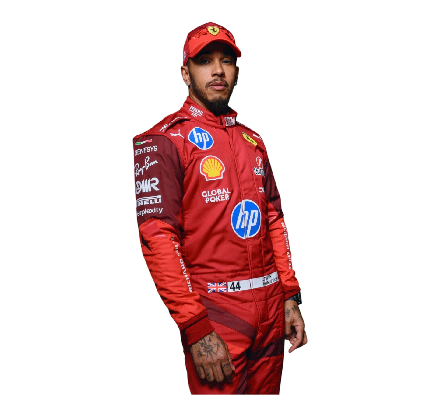 Lewis Hamilton Puma for Scuderia Ferrari HP Las Vegas 2025 race suit

