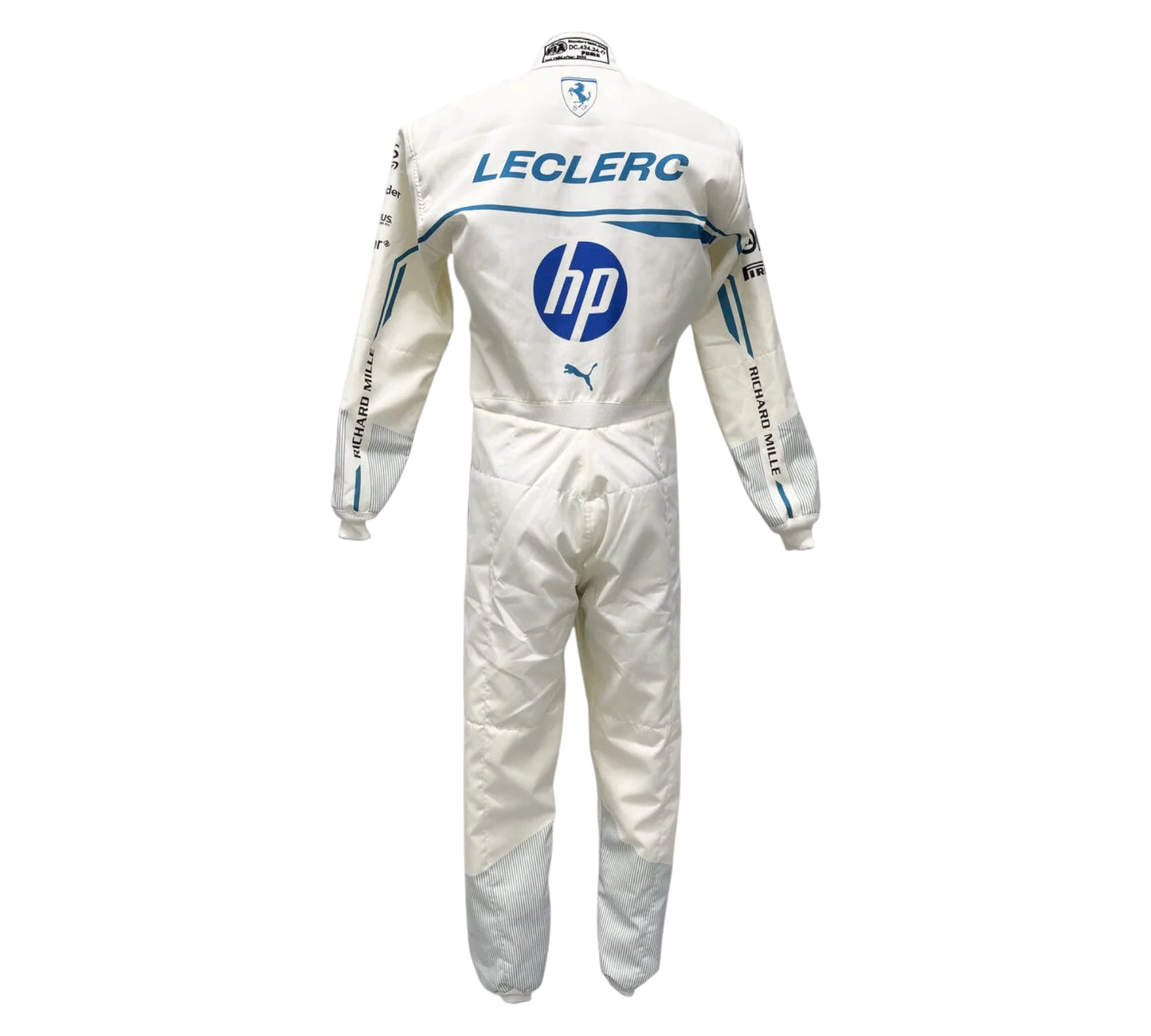 Charles Leclerc Puma racing suit for Scuderia Ferrari