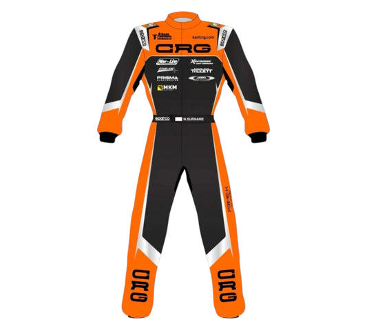 New 2022 CRG Go Kart Overall Sublimation Printed Replica Racing Suit