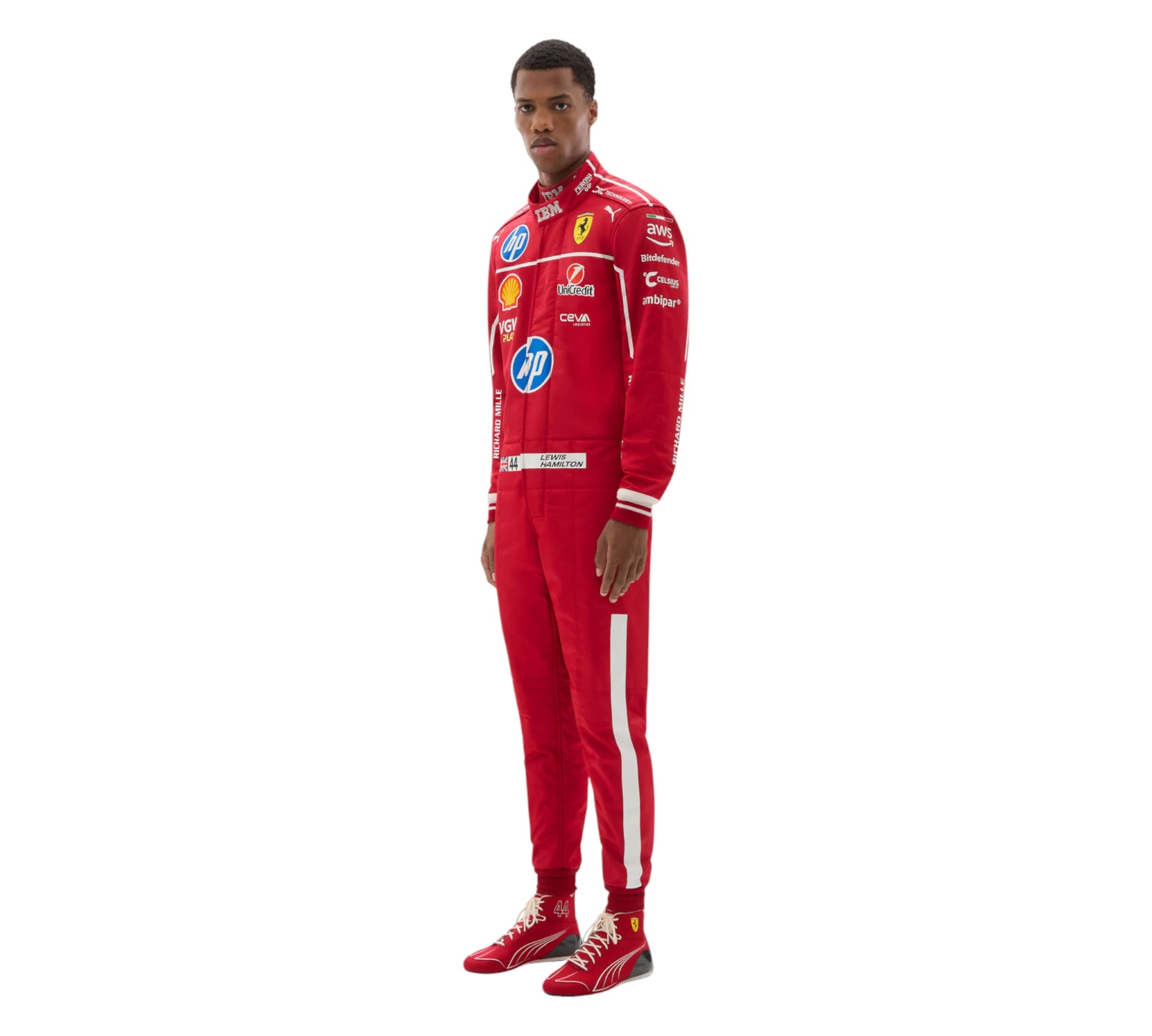 Lewis Hamilton Puma racing suit for Scuderia Ferrari

