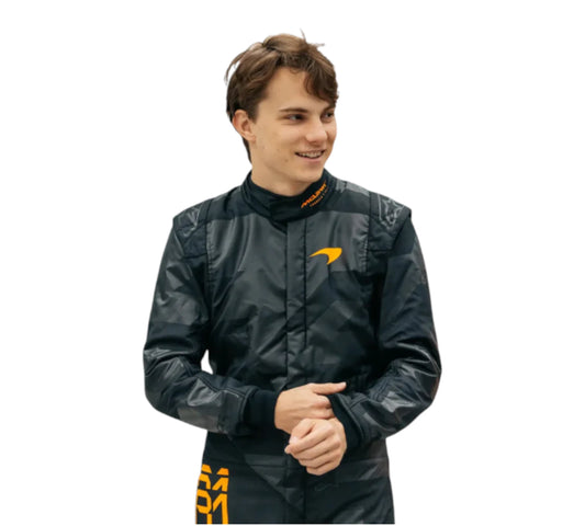 2025 New Oscar Piastri Black McLaren F1 Team Replica Racing Suit