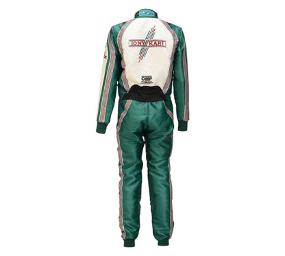 New 2025 Tony Kart Sublimation Printed Overall Replica Go Kart Driver Racing Suit