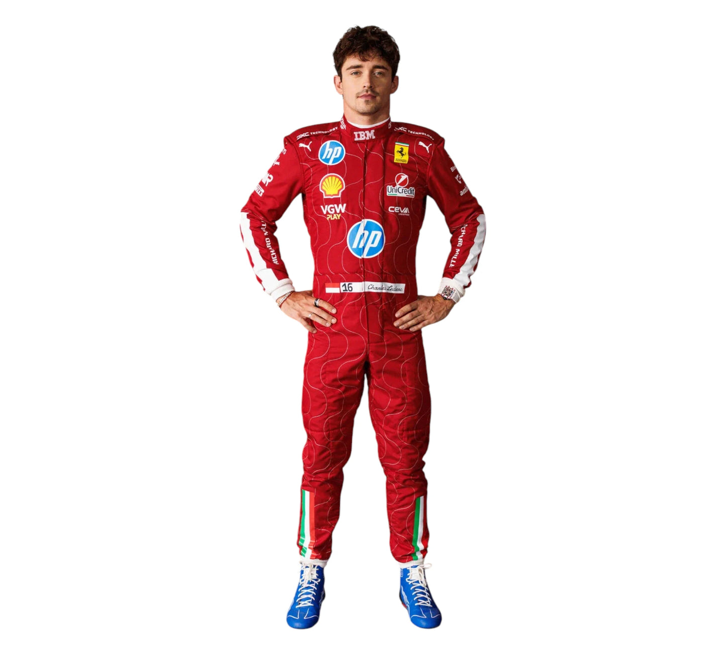 Puma for Scuderia Ferrari HP Charles Leclerc Monza 2025 racing suit

