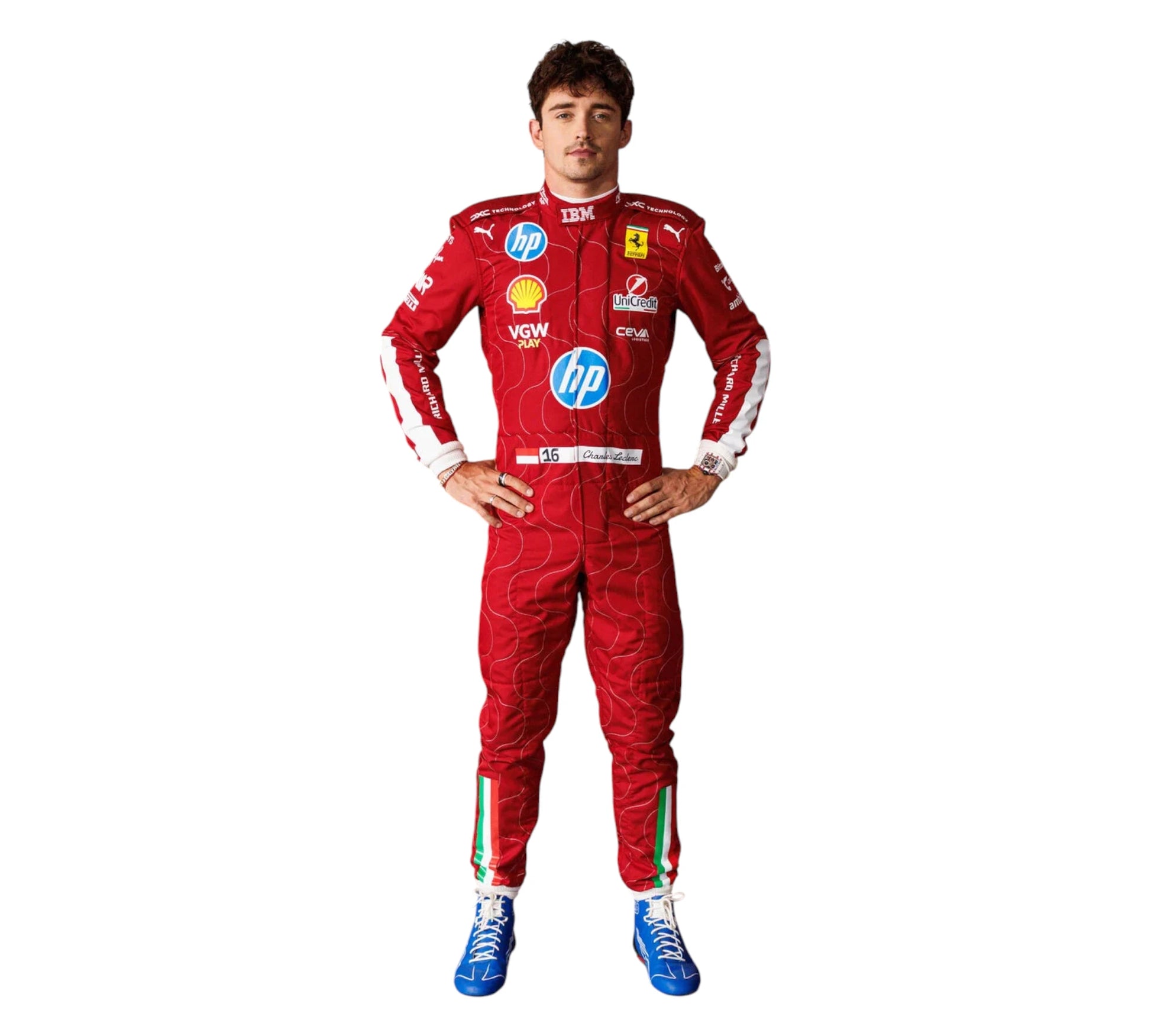 Puma for Scuderia Ferrari HP Charles Leclerc Monza 2025 racing suit

