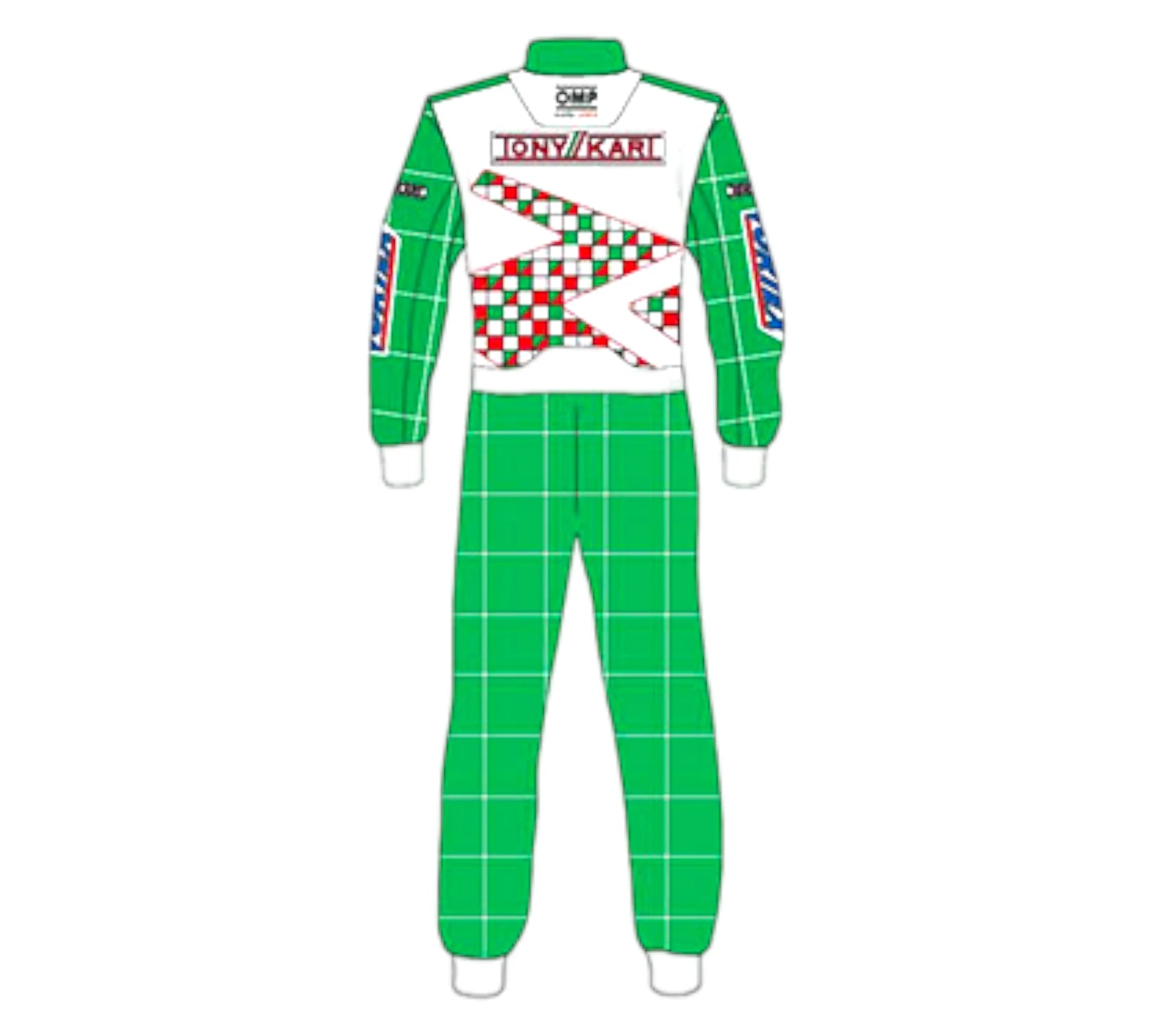 New 2024 Tony Kart Sublimation Printed Overall Go Kart Driver Racing Suit
