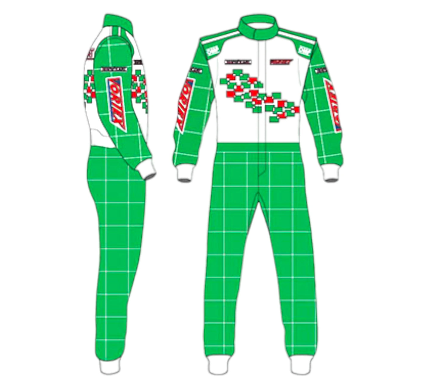 Tony Kart Sublimation Printed Overall Go Kart Driver Racing Suit